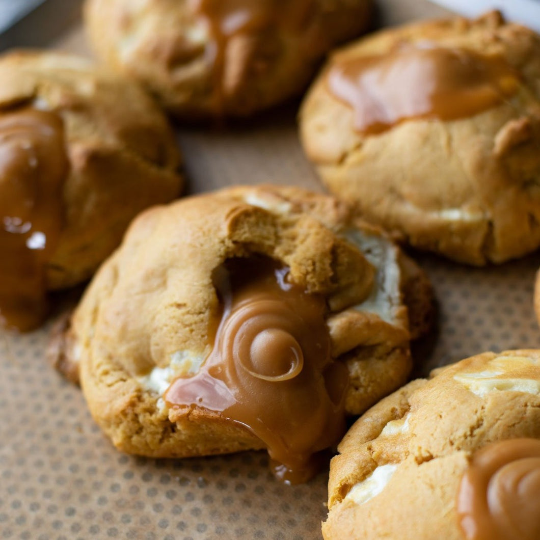 Salted Caramel White Choc Cookie